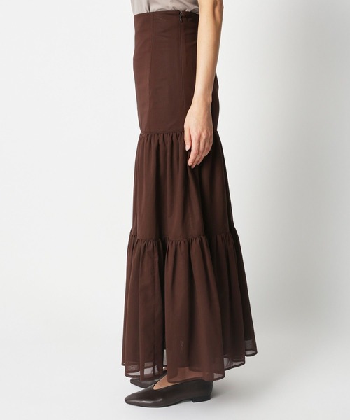 BABYLONE（バビロン）の「[OT}ｵｰｶﾞﾝﾃｨｱｰﾄﾞSK（スカート・レディース・ブラック/ブラウン・36inch/38inch）」の9枚目の写真