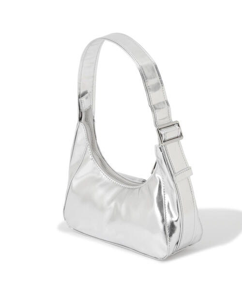 FREE'S MART（フリーズマート）の「◆Ｗポケットバッグ（ショルダーバッグ・レディース・ブラック/シルバー・ﾌﾘ-）」の6枚目の写真