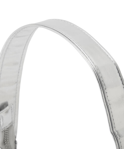 FREE'S MART（フリーズマート）の「◆Ｗポケットバッグ（ショルダーバッグ・レディース・ブラック/シルバー・ﾌﾘ-）」の7枚目の写真