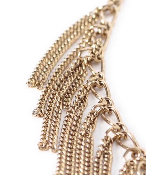 BEAUTY&YOUTH UNITED ARROWS(ビューティーアンドユースユナイテッドアローズ)の「BY チェーンフリンジネックレス◆(ネックレス・レディース・ゴールド・フリー)」の3枚目の写真