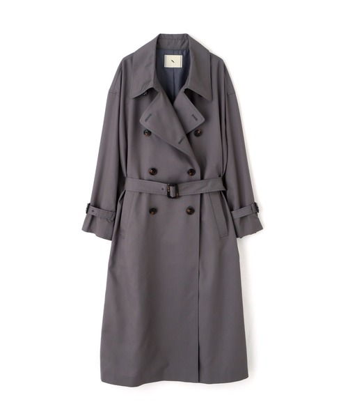 N.（N. Natural Beauty Basic）（エヌエヌナチュラルビューティーベーシック）の「【S Size Line】◆オーバーサイズトレンチコート（トレンチコート・レディース・グレー/ベージュ・SMALL/MEDIUM）」の22枚目の写真
