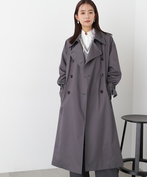 N.（N. Natural Beauty Basic）（エヌエヌナチュラルビューティーベーシック）の「【S Size Line】◆オーバーサイズトレンチコート（トレンチコート・レディース・グレー/ベージュ・SMALL/MEDIUM）」の21枚目の写真