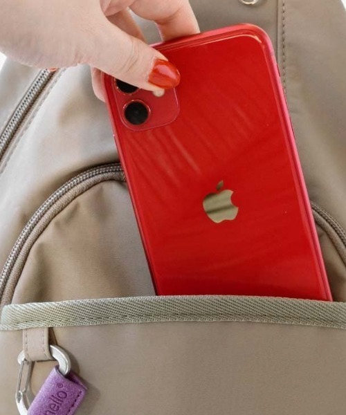 anello（アネロ）の「BASE CROSS BODY BAG（ボディバッグ/ウエストポーチ・レディース・ブラック/ネイビー/ベージュ/ミント/ライトグレー・-）」の15枚目の写真