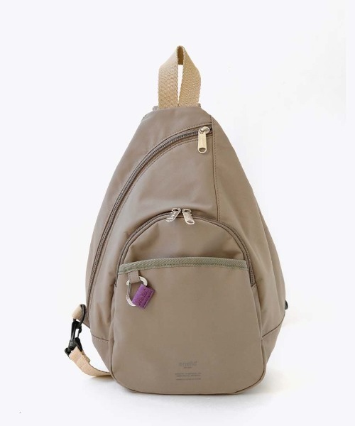 anello（アネロ）の「BASE CROSS BODY BAG（ボディバッグ/ウエストポーチ・レディース・ブラック/ネイビー/ベージュ/ミント/ライトグレー・-）」の20枚目の写真