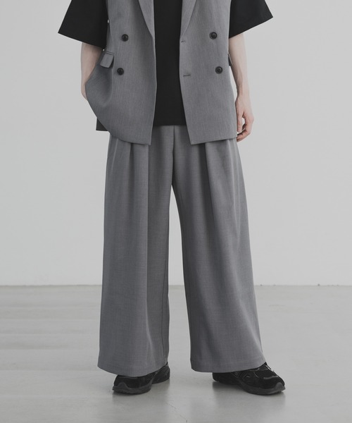 remer（リメール）の「loose intuxxk wide PT / ルーズインタックワイドパンツ（その他パンツ・メンズ・アッシュグレー/グレー/ブラック・SMALL/LARGE/MEDIUM）」の14枚目の写真