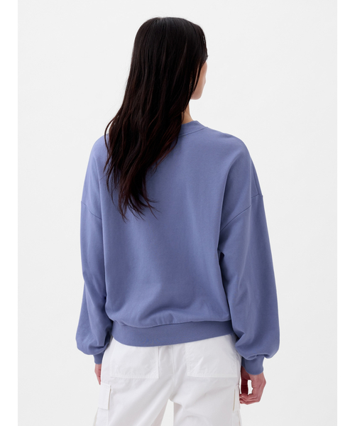 GAP（ギャップ）の「ミニ GAPロゴスウェット・トレーナー（スウェット・レディース・グリーン/ブルー・XS/S/M/XL/XXS/L）」の9枚目の写真
