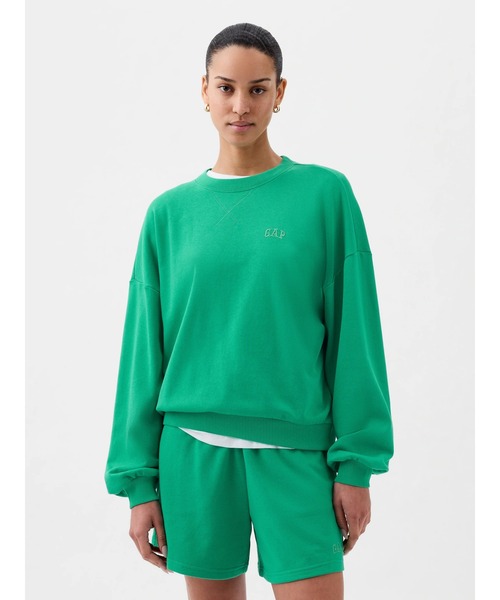 GAP（ギャップ）の「ミニ GAPロゴスウェット・トレーナー（スウェット・レディース・グリーン/ブルー・XS/S/M/XL/XXS/L）」の2枚目の写真