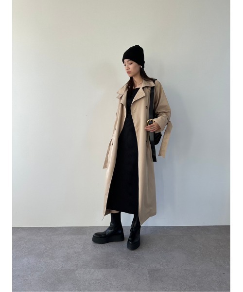 DRWCYS（ドロシーズ）の「袖ボリュームトレンチコート（トレンチコート・レディース・ブルー/ベージュ・FREE）」の18枚目の写真