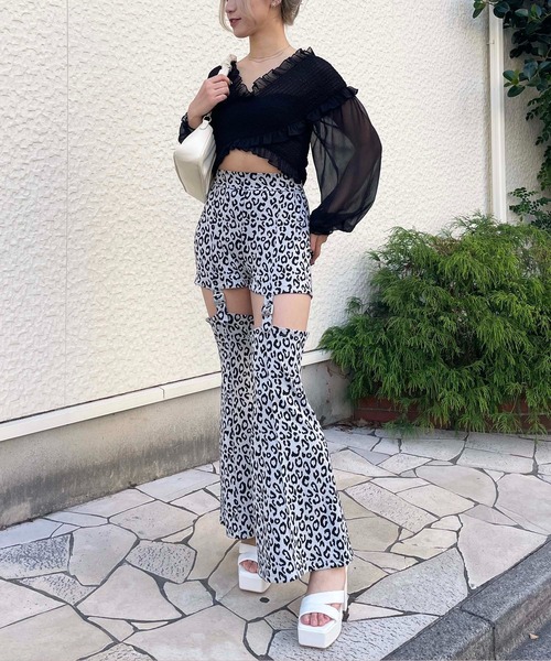 SPIRALGIRL(スパイラルガール)の「ギャザーカシュクールブラウス(シャツ/ブラウス・レディース・ホワイト/パープル/ブラック・FREE)」の21枚目の写真