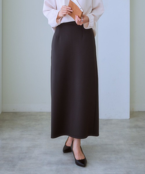 7days Life Styling(セブンデイズライフスタイリング)の「ナロースカート(きれいめダンボール素材)(スカート・レディース・グレイッシュベージュ/ブラック・L/M/S/LL)」の19枚目の写真