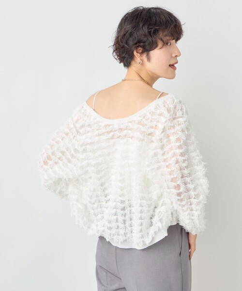 NOLLEY’S（ノーリーズ）の「カップ付きトリアセサテンスムースキャミソール（キャミソール・レディース・オフホワイト/ブラック/ライトグレー・38/36）」の9枚目の写真