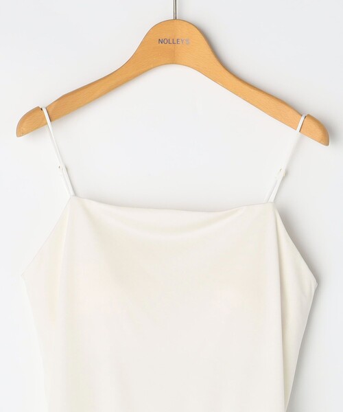 NOLLEY’S（ノーリーズ）の「カップ付きトリアセサテンスムースキャミソール（キャミソール・レディース・オフホワイト/ブラック/ライトグレー・38/36）」の21枚目の写真