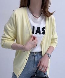 [ VネックorUネック ] 春夏秋冬着られる UVカットベーシックニットカーディガン