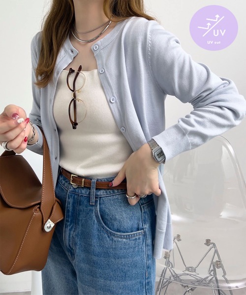 セール】[ VネックorUネック ] 春夏秋冬着られる UVカットベーシック
