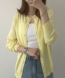 [ VネックorUネック ] 春夏秋冬着られる UVカットベーシックニットカーディガン