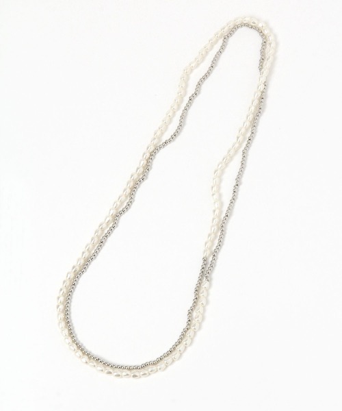 GLOBAL WORK Smile Seed Store（グローバルワーク スマイルシードストア）の「パールロングネックレス/108538（ネックレス・レディース・ゴールド/シルバー・FREE）」の2枚目の写真