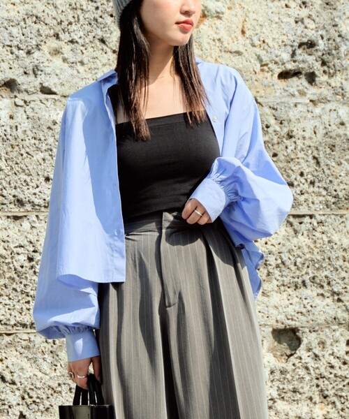 セール】限定展開 ショート ボリューム ロングスリーブシャツ（シャツ