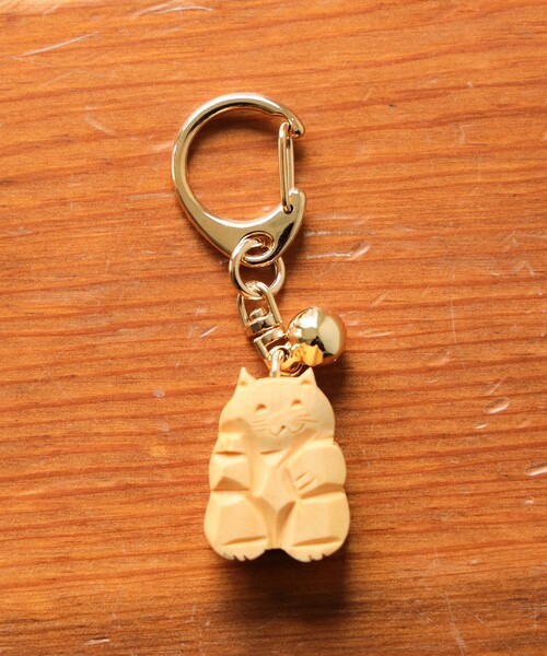 BEAMS JAPAN(ビームス ジャパン)の「竹苑 / 別注 つげ 招き猫 キーホルダー(キーホルダー・メンズ・その他・ONE SIZE)」の6枚目の写真