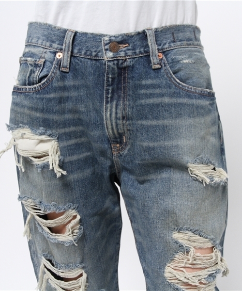 Denim & Supply Ralph Lauren（デニムアンドサプライラルフローレン）の「Delmhorst ボーイフレンド ジーンズ（デニムパンツ・レディース・ブルー・29）」の18枚目の写真