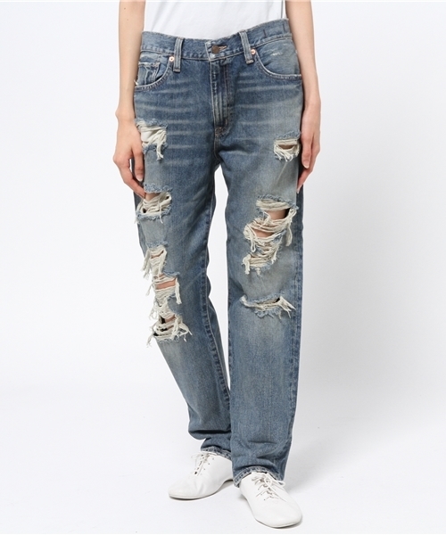 Denim & Supply Ralph Lauren（デニムアンドサプライラルフローレン）の「Delmhorst ボーイフレンド ジーンズ（デニムパンツ・レディース・ブルー・29）」の6枚目の写真