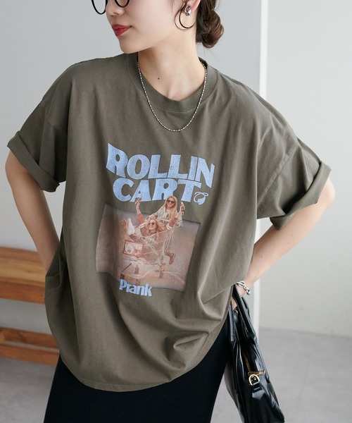 新色追加！》【ユニセックス】ピグメントアソートロックTシャツ（T