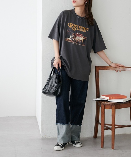 新色追加！》【ユニセックス】ピグメントアソートロックTシャツ