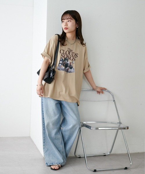 Tシャツ・カットソー No.1117 pigment stripe loose T (4color) No.1117 ピグメントストライプルーズTシャツ (4color) - HOLY IN