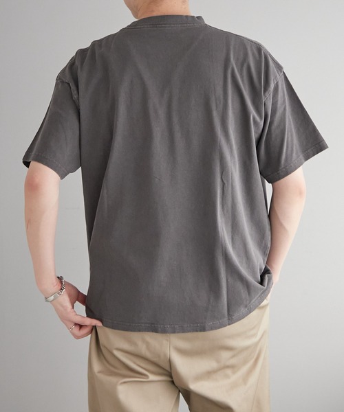 DISCOAT（ディスコート）の「《新色追加！》【ユニセックス】ピグメントアソートロックTシャツ（Tシャツ/カットソー・レディース・モカ/チャコールグレー/ベージュ・FREE）」の16枚目の写真