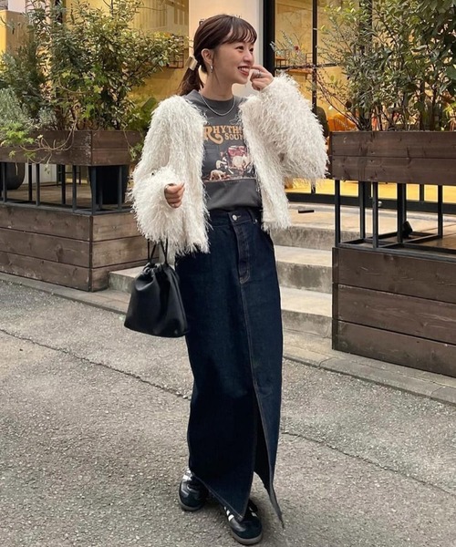 DISCOAT（ディスコート）の「《新色追加！》【ユニセックス】ピグメントアソートロックTシャツ（Tシャツ/カットソー・レディース・モカ/チャコールグレー/ベージュ・FREE）」の19枚目の写真