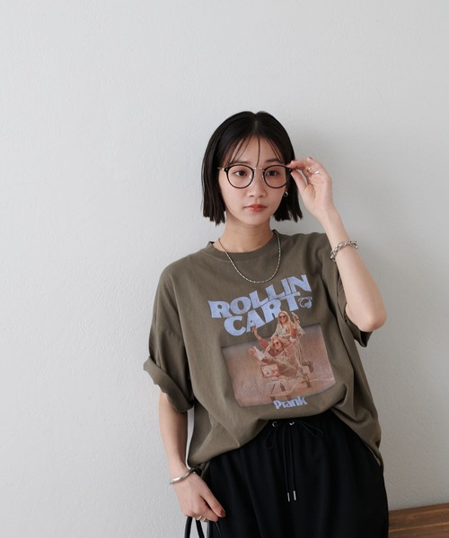 Tシャツ・カットソー No.1117 pigment stripe loose T (4color) No.1117 ピグメントストライプルーズTシャツ (4color) - HOLY IN