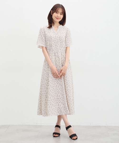 Honeys（ハニーズ）の「バンドカラーワンピース（ワンピース・レディース・グリーン系その他/ホワイト×ブラック/ネイビー×ホワイト・LL/L/M/S/3L）」の10枚目の写真