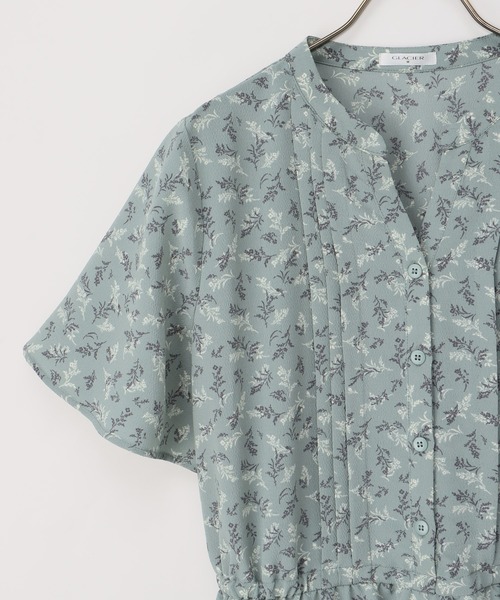 Honeys（ハニーズ）の「バンドカラーワンピース（ワンピース・レディース・グリーン系その他/ホワイト×ブラック/ネイビー×ホワイト・LL/L/M/S/3L）」の16枚目の写真