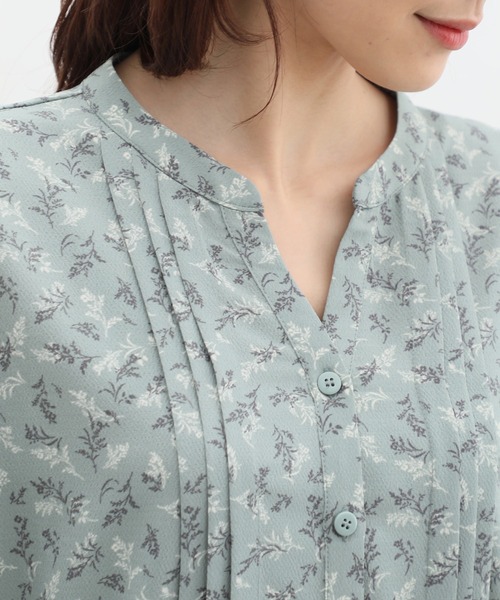 Honeys（ハニーズ）の「バンドカラーワンピース（ワンピース・レディース・グリーン系その他/ホワイト×ブラック/ネイビー×ホワイト・LL/L/M/S/3L）」の21枚目の写真