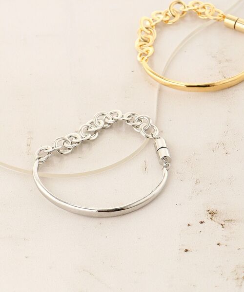 le.coeur blanc(ルクールブラン)の「チェーンミックスマグネットブレスレット(ブレスレット・レディース・ゴールド/シルバー・FREE)」の14枚目の写真