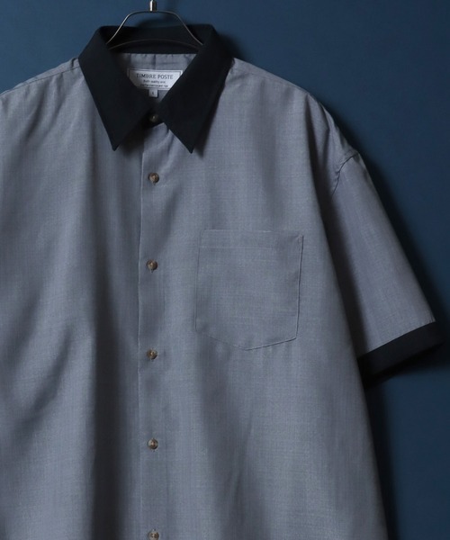 ANPAS(アンパス)の「High Function Nanofine Dry Fabric Shirt/ナノファイン加工 ドライ ポリシャツ(シャツ/ブラウス・メンズ・ブラック/グレー/ブルー/ネイビー/アイボリー・LL/M/L)」の3枚目の写真