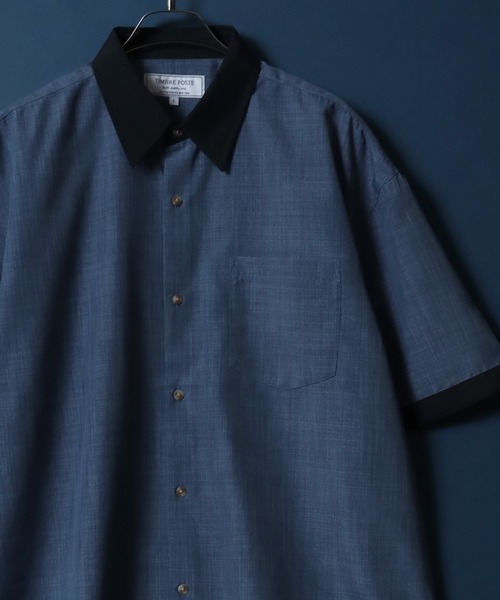 ANPAS(アンパス)の「High Function Nanofine Dry Fabric Shirt/ナノファイン加工 ドライ ポリシャツ(シャツ/ブラウス・メンズ・ブラック/グレー/ブルー/ネイビー/アイボリー・LL/M/L)」の5枚目の写真