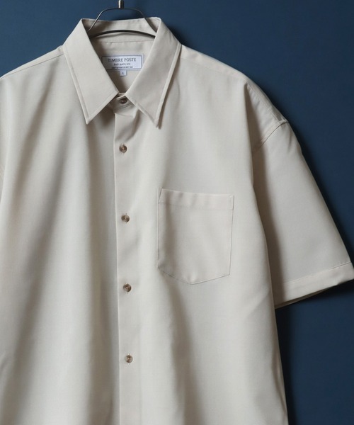 ANPAS(アンパス)の「High Function Nanofine Dry Fabric Shirt/ナノファイン加工 ドライ ポリシャツ(シャツ/ブラウス・メンズ・ブラック/グレー/ブルー/ネイビー/アイボリー・LL/M/L)」の2枚目の写真
