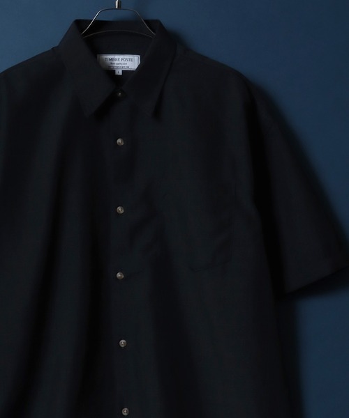 ANPAS(アンパス)の「High Function Nanofine Dry Fabric Shirt/ナノファイン加工 ドライ ポリシャツ(シャツ/ブラウス・メンズ・ブラック/グレー/ブルー/ネイビー/アイボリー・LL/M/L)」の1枚目の写真