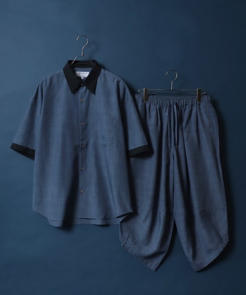 ANPAS(アンパス)の「High Function Nanofine Dry Fabric Shirt/ナノファイン加工 ドライ ポリシャツ(シャツ/ブラウス・メンズ・ブラック/グレー/ブルー/ネイビー/アイボリー・LL/M/L)」の6枚目の写真