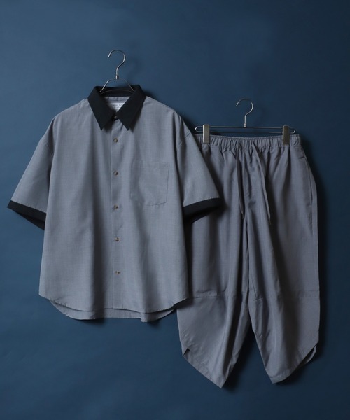 ANPAS(アンパス)の「High Function Nanofine Dry Fabric Shirt/ナノファイン加工 ドライ ポリシャツ(シャツ/ブラウス・メンズ・ブラック/グレー/ブルー/ネイビー/アイボリー・LL/M/L)」の8枚目の写真