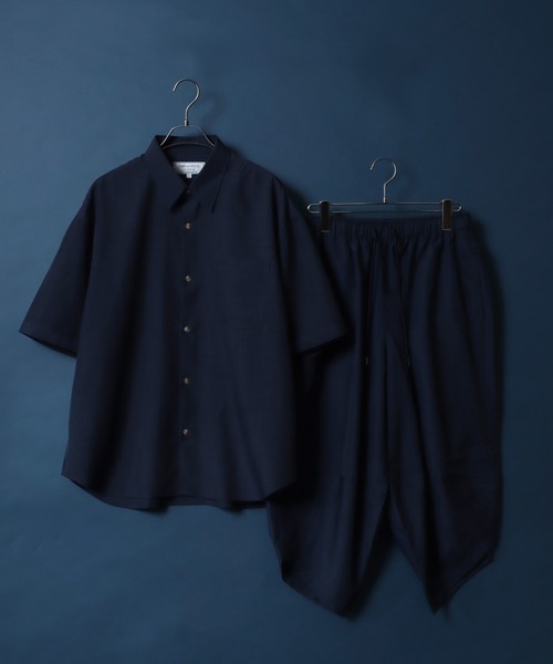 ANPAS(アンパス)の「High Function Nanofine Dry Fabric Shirt/ナノファイン加工 ドライ ポリシャツ(シャツ/ブラウス・メンズ・ブラック/グレー/ブルー/ネイビー/アイボリー・LL/M/L)」の7枚目の写真