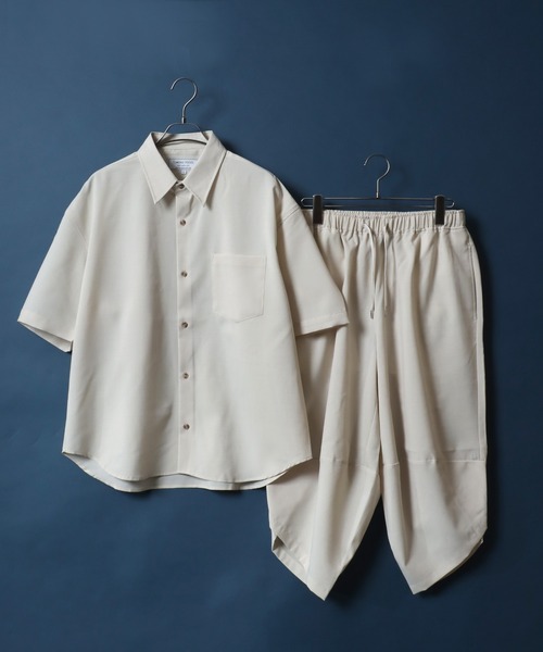 ANPAS(アンパス)の「High Function Nanofine Dry Fabric Shirt/ナノファイン加工 ドライ ポリシャツ(シャツ/ブラウス・メンズ・ブラック/グレー/ブルー/ネイビー/アイボリー・LL/M/L)」の9枚目の写真