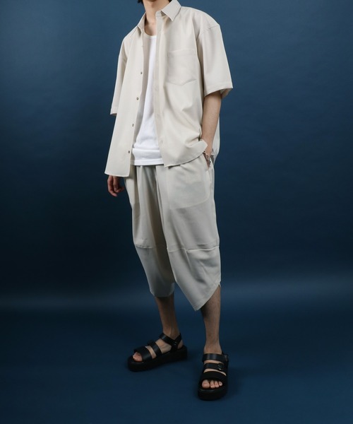 ANPAS(アンパス)の「High Function Nanofine Dry Fabric Shirt/ナノファイン加工 ドライ ポリシャツ(シャツ/ブラウス・メンズ・ブラック/グレー/ブルー/ネイビー/アイボリー・LL/M/L)」の16枚目の写真