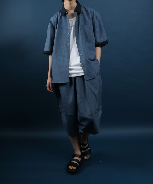 ANPAS(アンパス)の「High Function Nanofine Dry Fabric Shirt/ナノファイン加工 ドライ ポリシャツ(シャツ/ブラウス・メンズ・ブラック/グレー/ブルー/ネイビー/アイボリー・LL/M/L)」の21枚目の写真