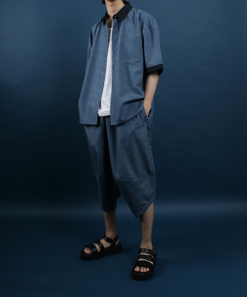 ANPAS(アンパス)の「High Function Nanofine Dry Fabric Shirt/ナノファイン加工 ドライ ポリシャツ(シャツ/ブラウス・メンズ・ブラック/グレー/ブルー/ネイビー/アイボリー・LL/M/L)」の22枚目の写真