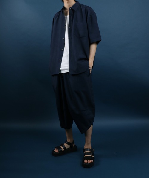 ANPAS(アンパス)の「High Function Nanofine Dry Fabric Shirt/ナノファイン加工 ドライ ポリシャツ(シャツ/ブラウス・メンズ・ブラック/グレー/ブルー/ネイビー/アイボリー・LL/M/L)」の19枚目の写真