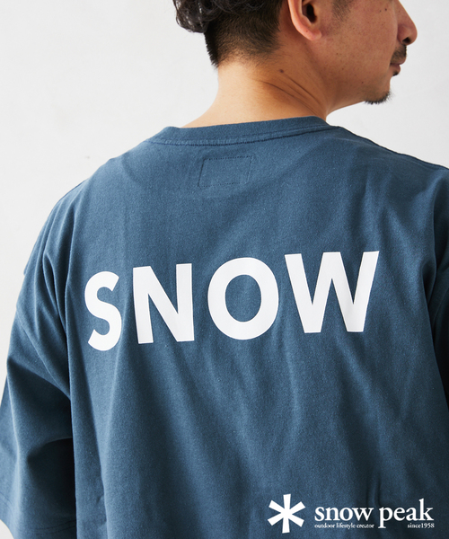 Snow Peak（スノーピーク）の「【SNOW PEAK / スノーピーク】別注 SP Logo Tシャツ（Tシャツ/カットソー・メンズ・ブラック/ライトグリーン/ピンク/ホワイト/ブルー・SMALL/LARGE/MEDIUM）」の4枚目の写真