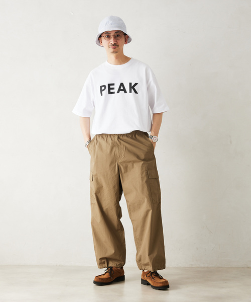 Snow Peak（スノーピーク）の「【SNOW PEAK / スノーピーク】別注 SP Logo Tシャツ（Tシャツ/カットソー・メンズ・ブラック/ライトグリーン/ピンク/ホワイト/ブルー・SMALL/LARGE/MEDIUM）」の6枚目の写真