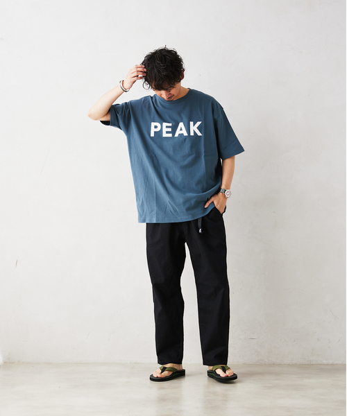 Snow Peak（スノーピーク）の「【SNOW PEAK / スノーピーク】別注 SP Logo Tシャツ（Tシャツ/カットソー・メンズ・ブラック/ライトグリーン/ピンク/ホワイト/ブルー・SMALL/LARGE/MEDIUM）」の8枚目の写真