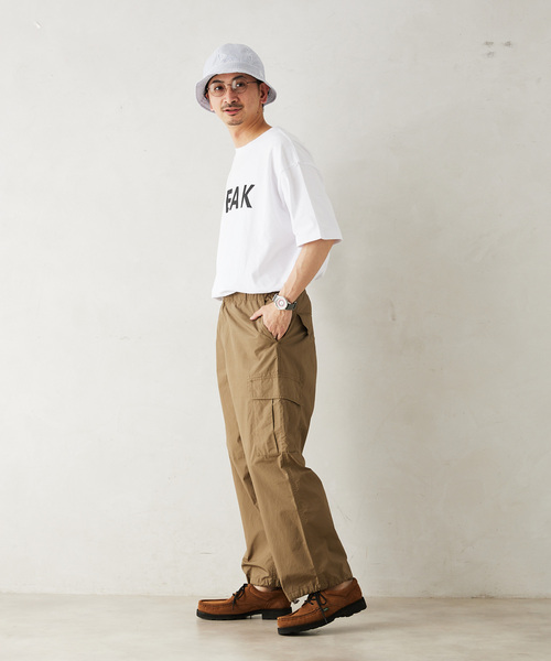 Snow Peak（スノーピーク）の「【SNOW PEAK / スノーピーク】別注 SP Logo Tシャツ（Tシャツ/カットソー・メンズ・ブラック/ライトグリーン/ピンク/ホワイト/ブルー・SMALL/LARGE/MEDIUM）」の11枚目の写真